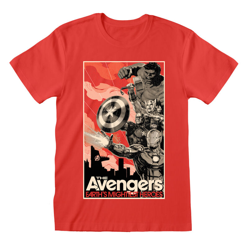 Marvel Comics Avengers - Stylised Poster - T-Shirt Colour