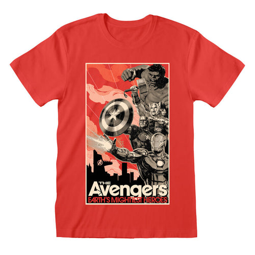 Marvel Comics Avengers - Poster stilizzato - T -shirt Colore