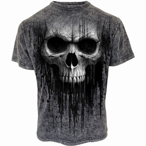 Skull acide - T-shirt Acid Wash