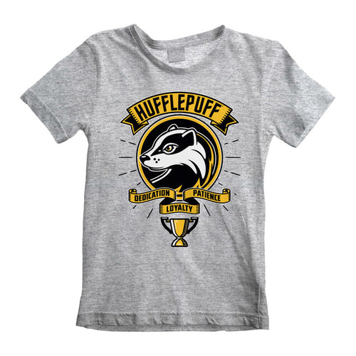 Harry Potter - Estilo cómico Hufflepuff (niños) - Camiseta