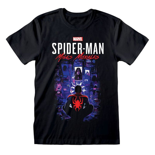 Videogioco di Spider -Man Miles Morales - City Overwatch - T -shirt unisex Black