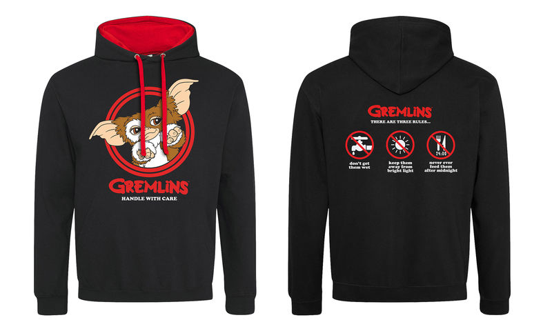 Gremlins - Three Rules Unisex Pullover Hoodie Contrast - Super Hereos Collection - Pullover Hoodie