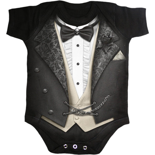 Tuxed - Baby Schlafanzug schwarz