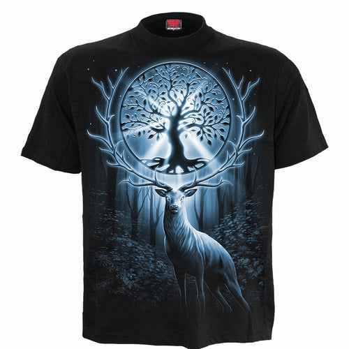 Árbol de la vida - Camiseta de estampado delantero negro