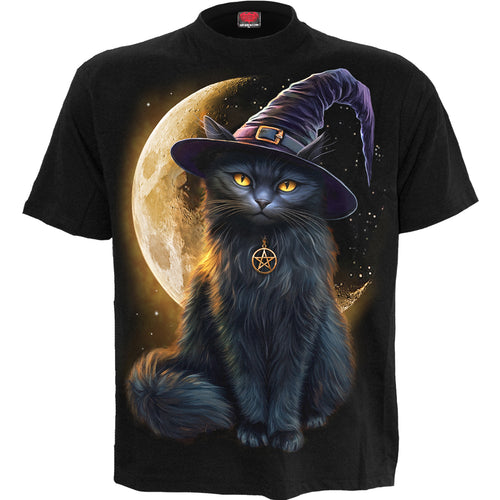 SPIRAL - FAMILIAR MAGIC - FRONT PRINT T-SHIRT BLACK