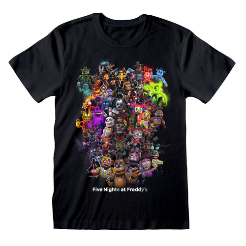 FIVE NIGHTS AT FREDDY'S - ALL CHARACTERS - T-SHIRT