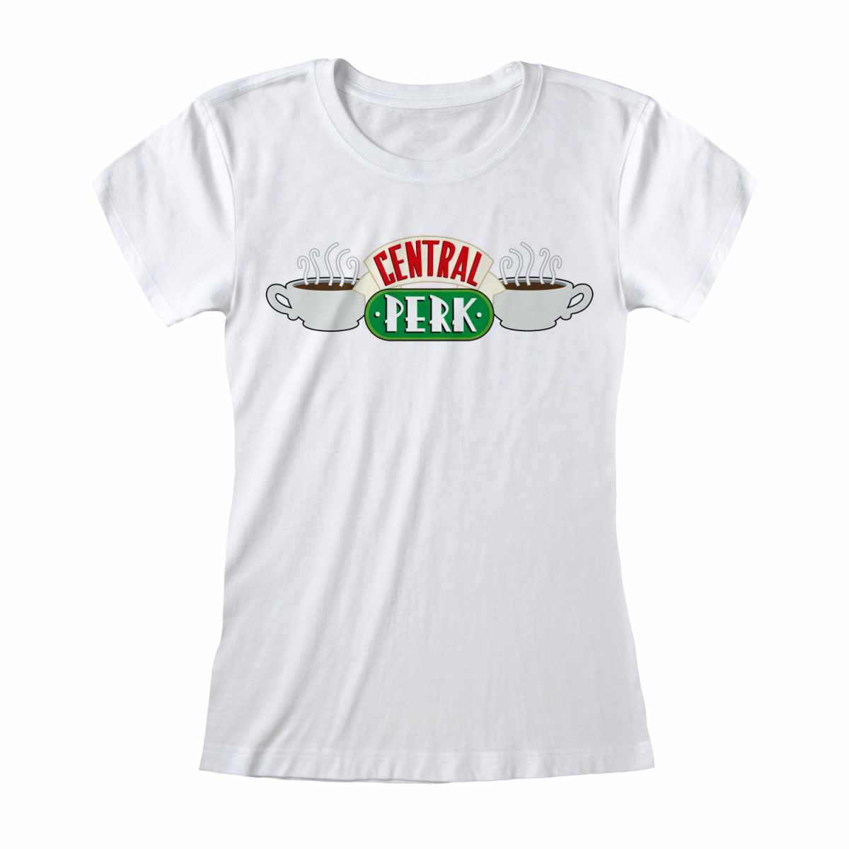 FRIENDS - CENTRAL PERK WHITE - T-SHIRT FITTED