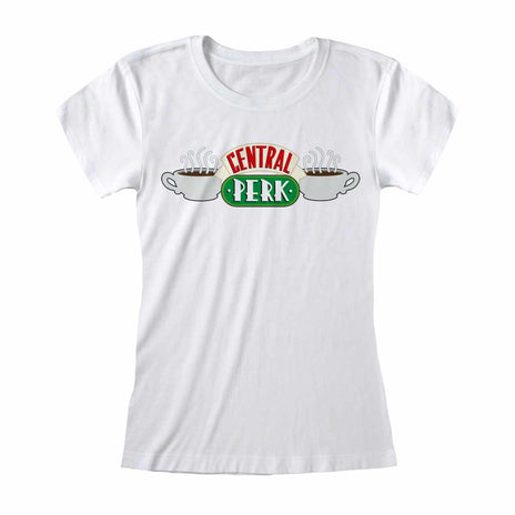 FRIENDS - CENTRAL PERK WHITE - FITTED T-SHIRT