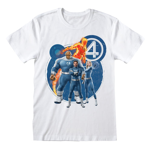 THE FANTASTIC FOUR - HEROES GROUP SHOT - T-SHIRT
