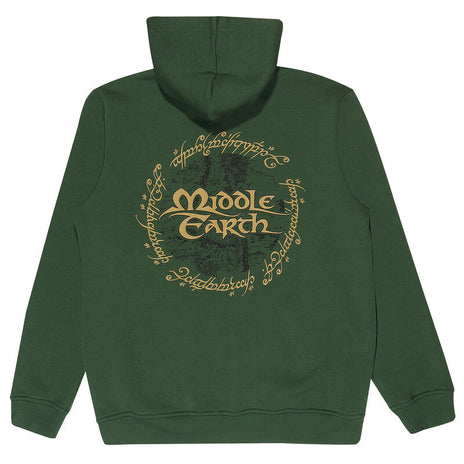 Lord of the Rings - Hoodie (Unisex Green Front & Back Hoodie) - Super Heroes Collection - Pullover Hoodie