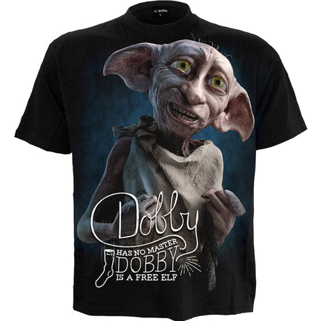 Dobby - Camiseta de estampado delantero negro