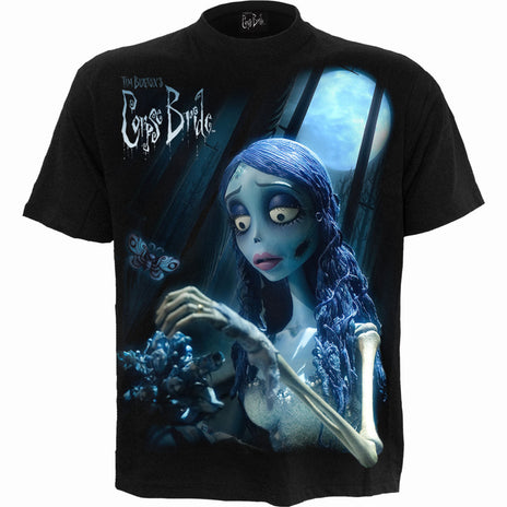 Corvse Bride - Glow in the Dark - Front Print T -Shirt Black