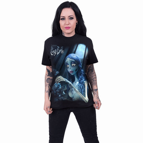 Corpse Bride - Glow in the Dark - T-shirt à imprimé avant noir