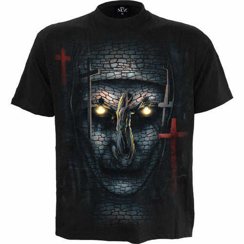 La religieuse - illusion du crâne - T-shirt noir