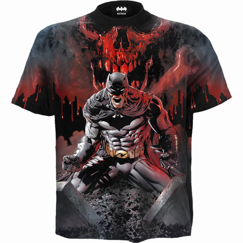 Batman - Asilo Wrap - T -shirt allover nero