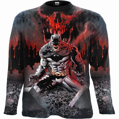 Batman - Emballage d'asile - T-shirt Longsleeve Allover Black