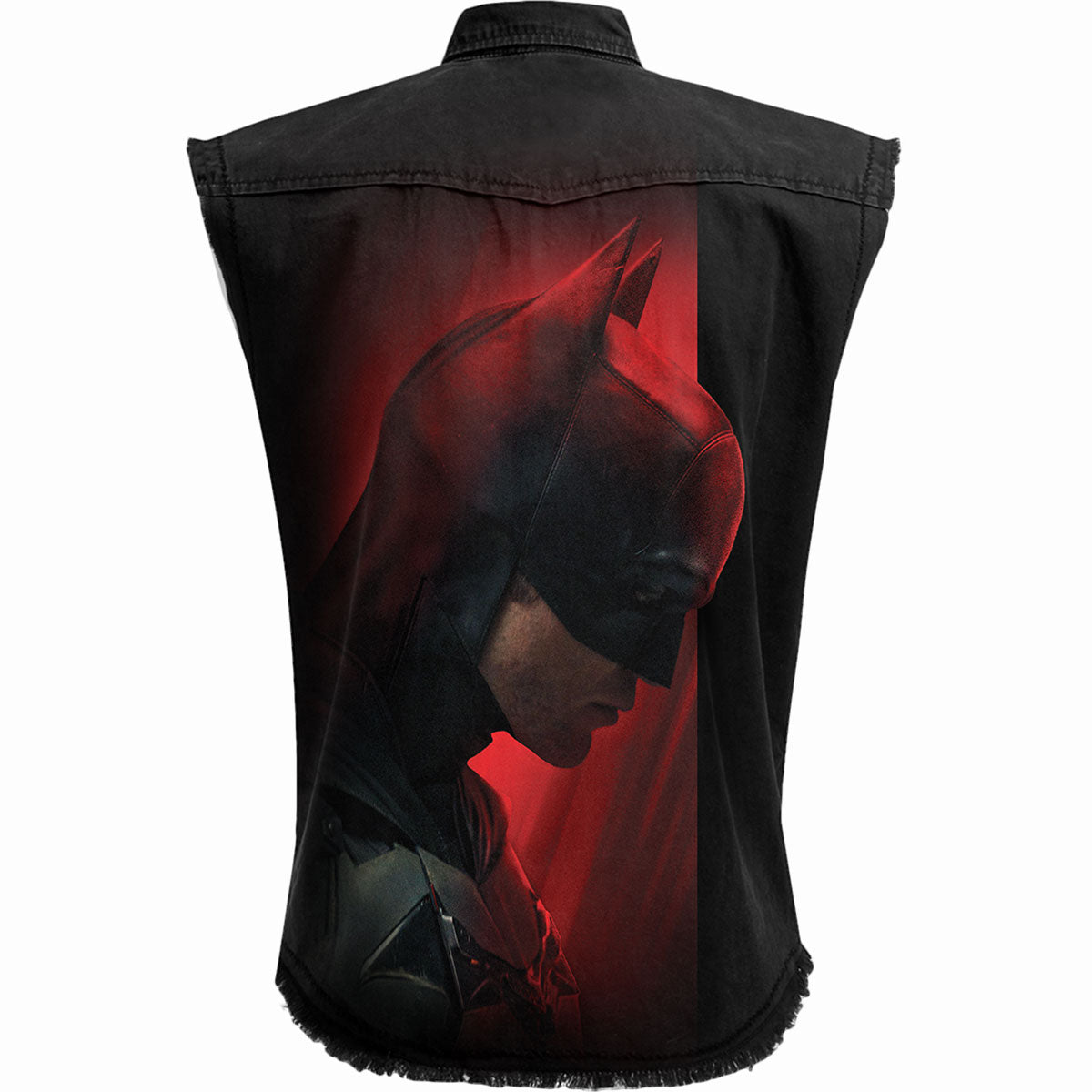 THE BATMAN - PROFILE LOGO - SLEEVELESS STONE WASHED WORKER