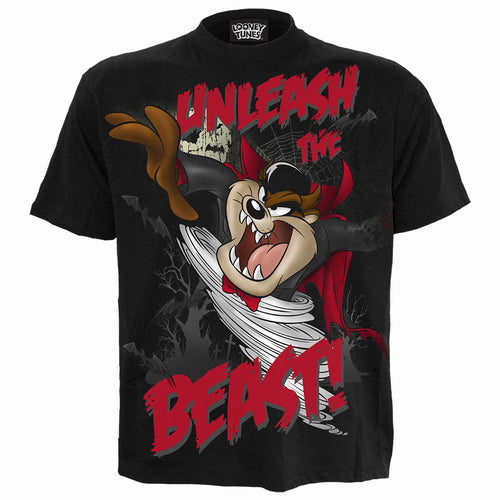 Taz - Unleash the Bestia - T -shirt di stampa frontale nera