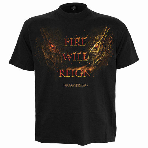 HOD 2 - Ogień Will Reign - T -shirt przedniej części druku