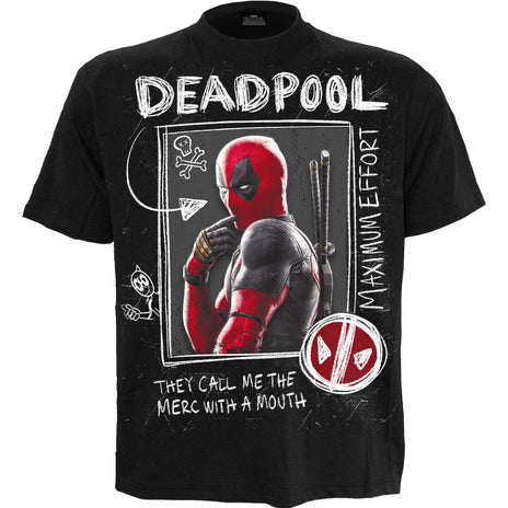 Deadpool - Wolverine Sketches - T -shirt czarny