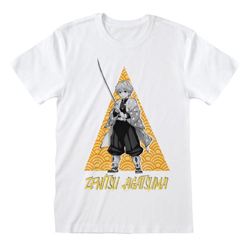 Demon Slayer - Zenitsu Tri - T-shirt blanc