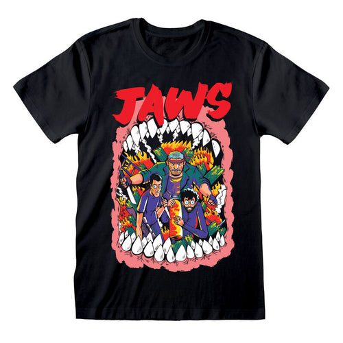 Jaws - Póster Estilizado - Camiseta Negra