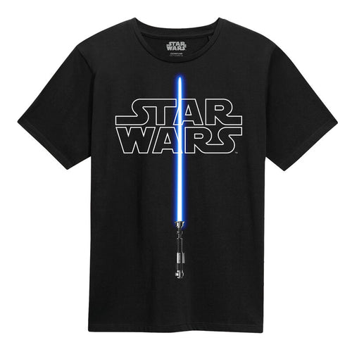 Star Wars - Glühen im dunklen Lichtschwert - T -Shirt