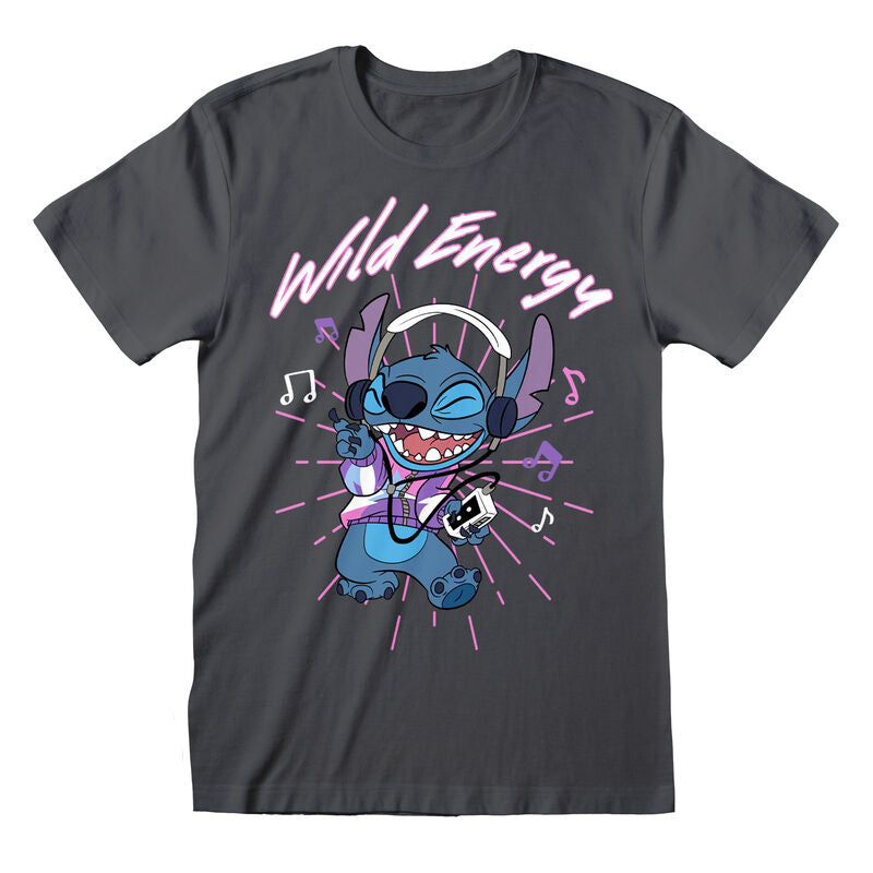 Disney Stitch - Wild Energy - T-Shirt Light Graphite