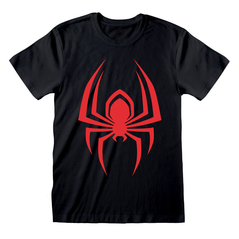 Spider-Man Miles Morales - Hanging Spider - T-Shirt Black