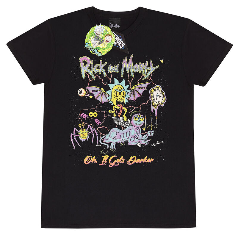 Rick & Morty - Oh It Gets Darker - T-Shirt Black