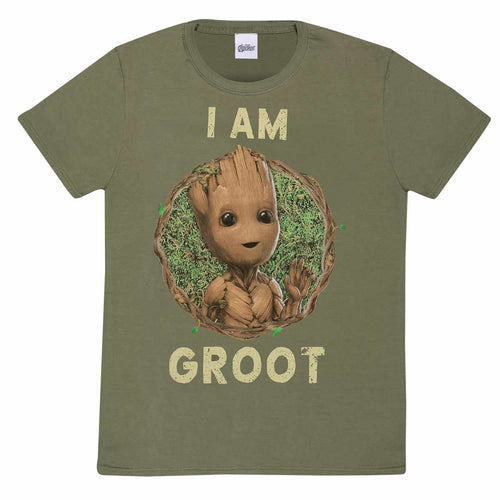 I AM GROOT - BADGE - T-SHIRT