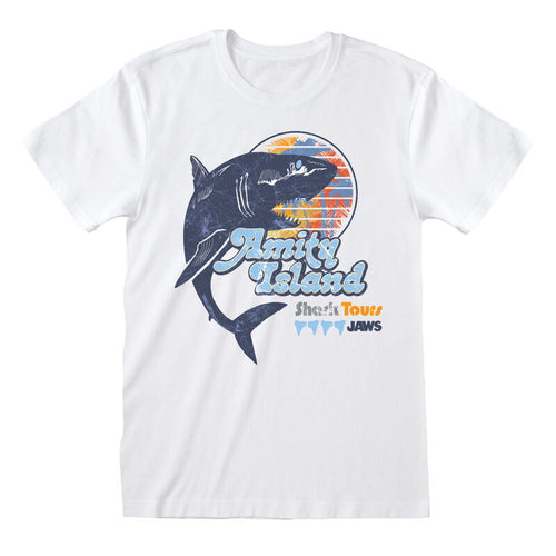 Kiefer - Amity Shark Tours - T -Shirt Weiß