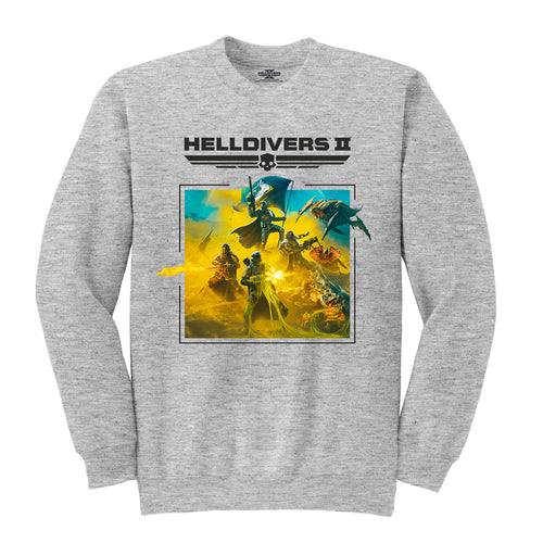 HELLDIVERS 2 - KEY ART AND LOGO - SWEATSHIRT