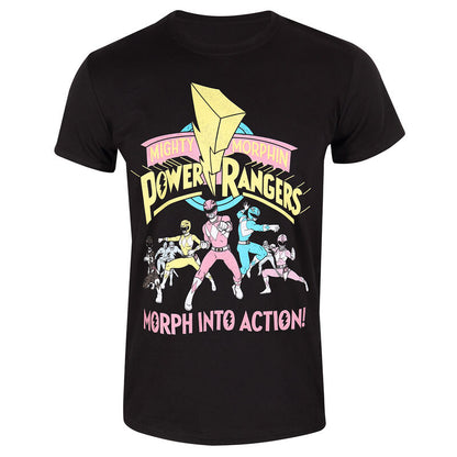 Power Rangers - Morph Into Action - T-Shirt Black