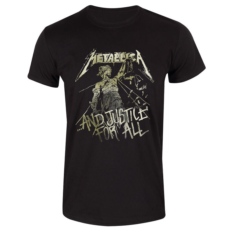 Metallica - And Justice For All Tracks Black T - T-Shirt Black