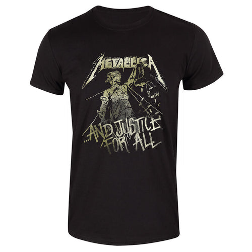 Metallica - i Justice for All Tracks Black T - T -Shirt Black