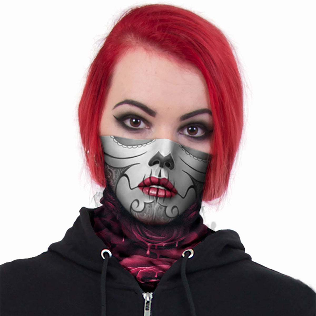 SPIRAL - BLOOD ROSE - MULTIFUNCTIONAL FACE WRAPS