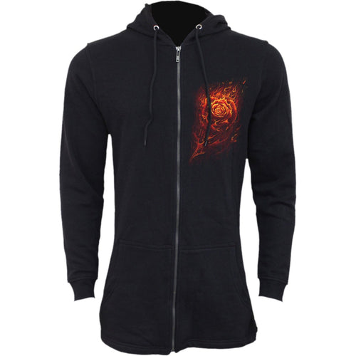 SPIRAL - BURNT ROSE - LADIES FISH TAIL FULL ZIP HOODIE