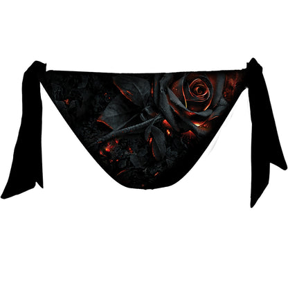 SPIRAL - BURNT ROSE - ALLOVER FLAPOVER BIKINI SWIMSUIT