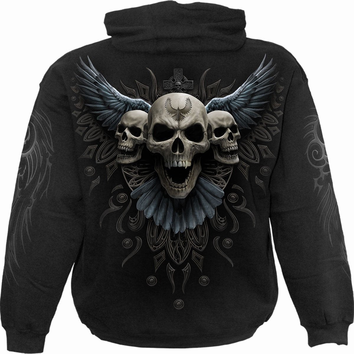 SPIRAL - RAVEN SKULL - HOODIE