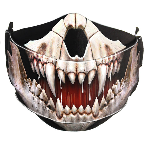 Rock Jaw - Premium -Baumwoll -Modemaske mit Einsteller