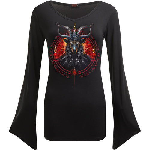 Baphomet - V Weeve Top Black Black