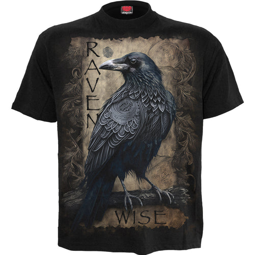 Raven Wise - T-shirt noir