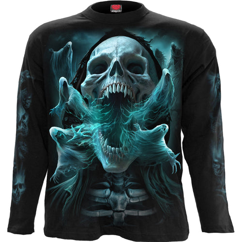 Ghost Skull - T -shirt Longsleeve czarny