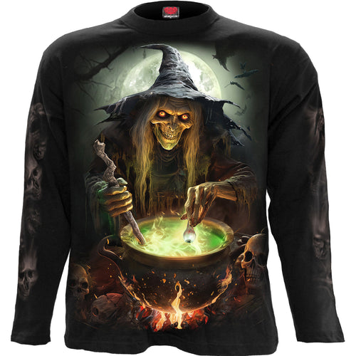 Witch's Brew - T -shirt di Longsleeve Nero