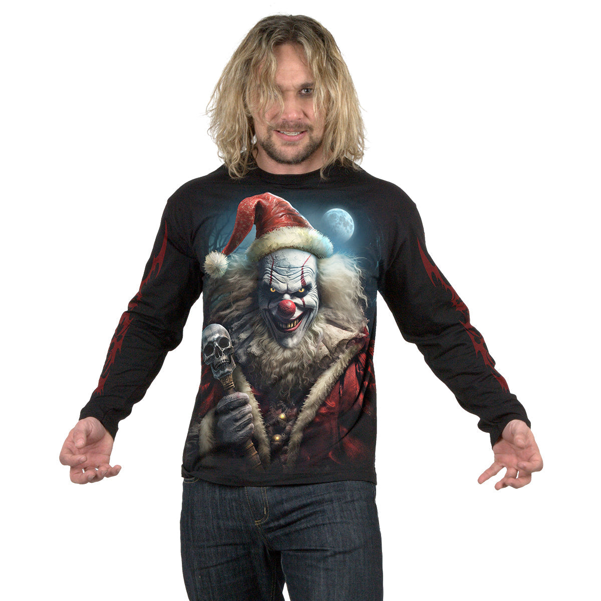 SPIRAL - SANTA CLOWN - LONGSLEEVE T-SHIRT