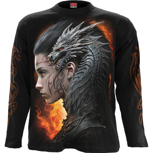 SPIRAL - DRACO QUEEN - LONGSLEEVE T-SHIRT BLACK