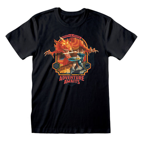 Dungeons und Drachen - Abenteuer wartet - T -Shirt schwarz