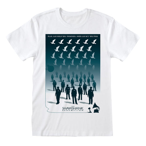 Shawshank - multitud - camiseta blanca