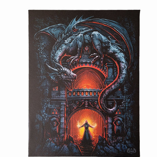 Dragon's Lair - plakat na płótnie 25x19 cm